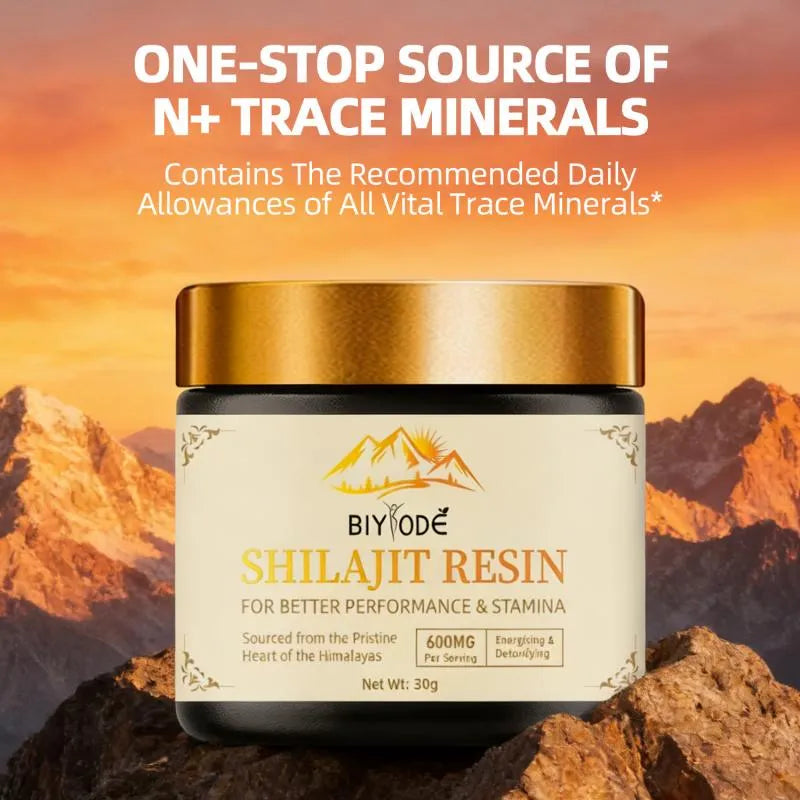 Shilajit Paste (Gold Lid Upgraded Version) | High-purity Himalayan mineral essence | Daily vitality supplement