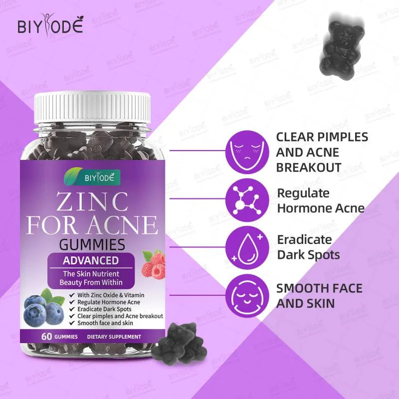 Zinc Gummies | Immune Support & Daily Wellness Supplement | 60 Gummies