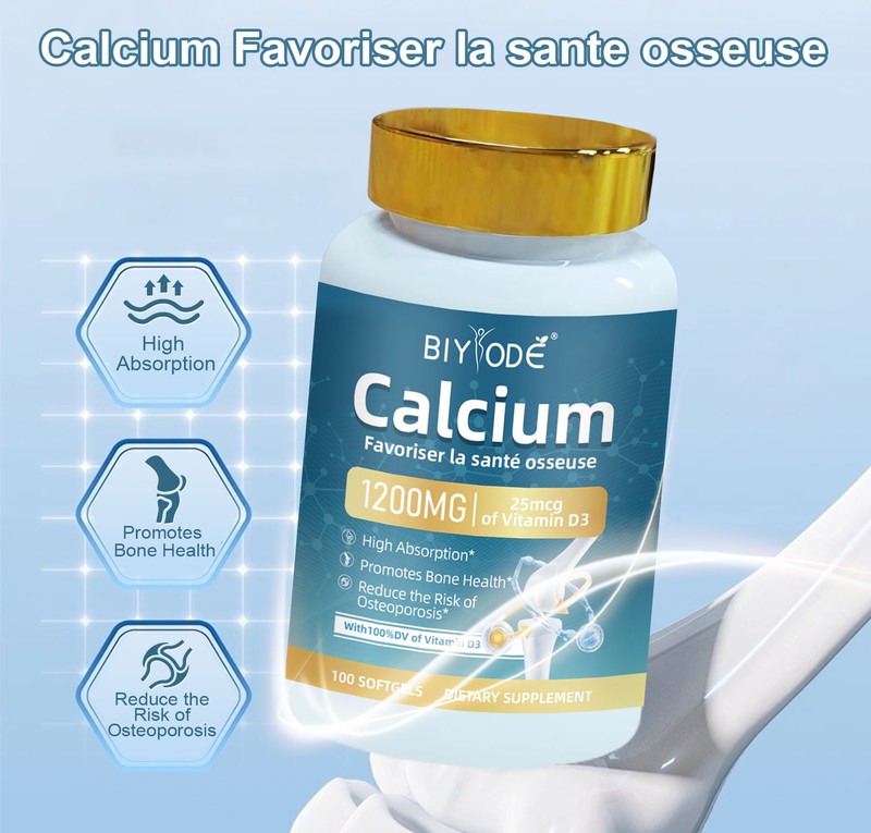 BIYODE Calcium 1200 mg dietary supplement bottle
