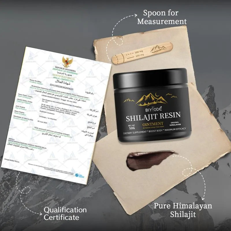 Pure Himalayan Shilajit Resin 50g – Support Energy, Focus & Recovery