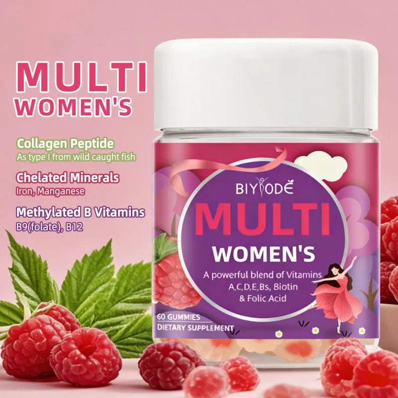 Women's Multivitamin Gummies for Daily Wellness, Beauty & Energy Support