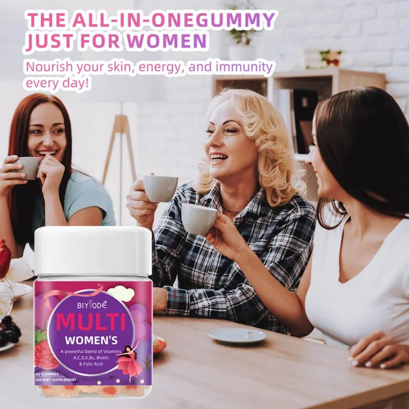Women's Multivitamin Gummies for Daily Wellness, Beauty & Energy Support