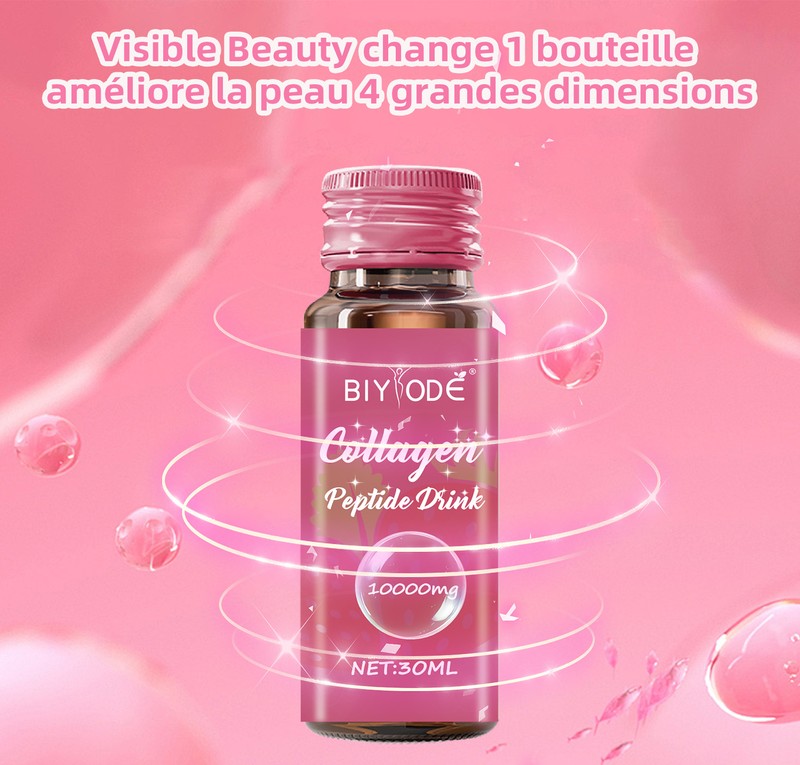 BIYODE Collagen Peptide Beauty Drink 10,000 mg – 8 × 30 mL
