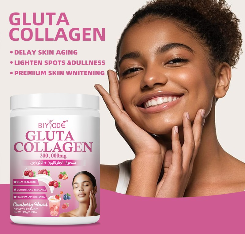 BIYODE Gluta Collagen Cranberry-Flavored Beauty Drink Powder – 300 g