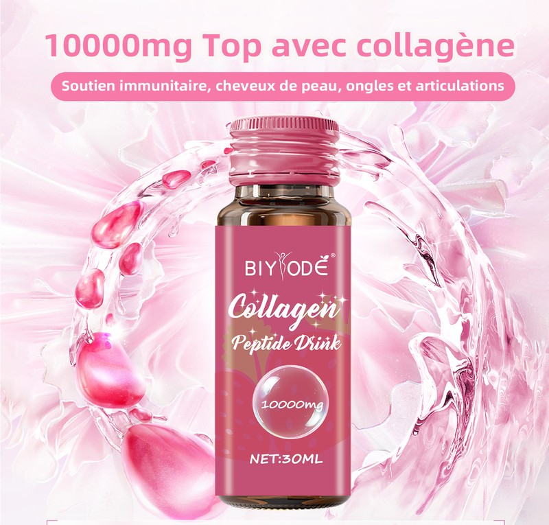 BIYODE Collagen Peptide Beauty Drink 10,000 mg – 8 × 30 mL