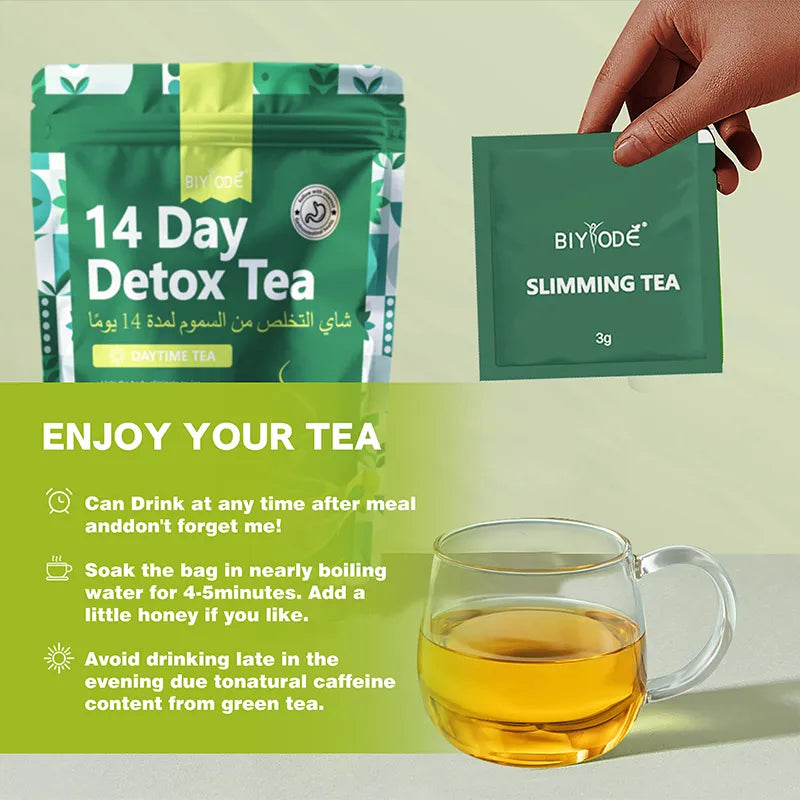 BIYODE 14 Day Detox Tea 3g Tea Enhance Metabolism