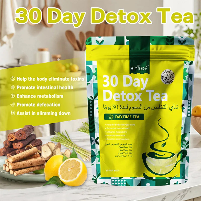 Biyode 30 Day Detox Tea Eliminate Toxins Tea Supplement
