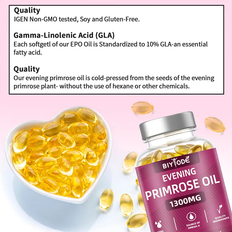 Biyode Evening Peimrose Oil 90 Softgel For Healthy Skin