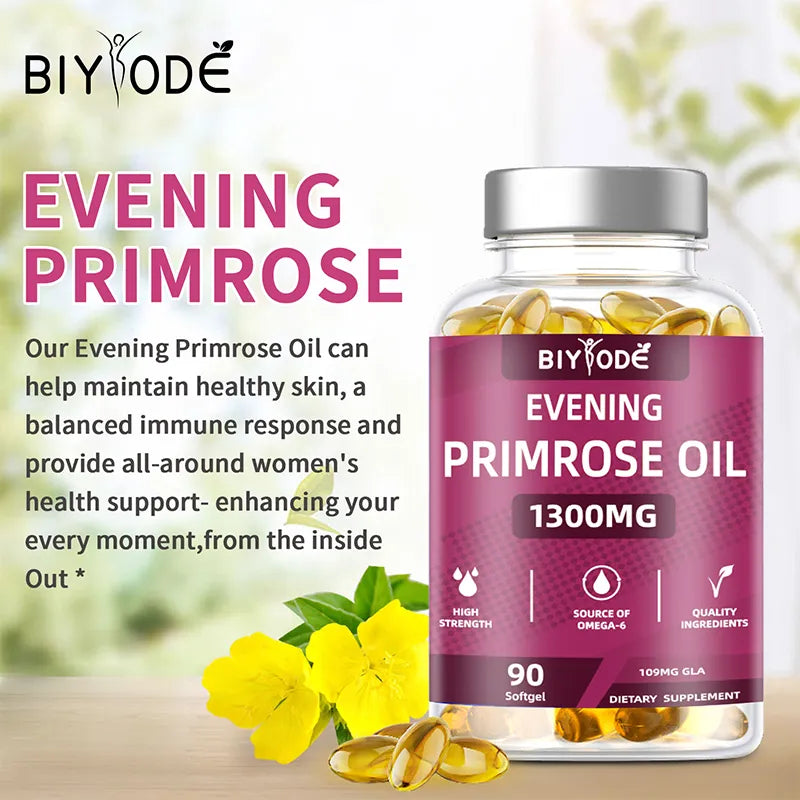 Biyode Evening Peimrose Oil 90 Softgel For Healthy Skin