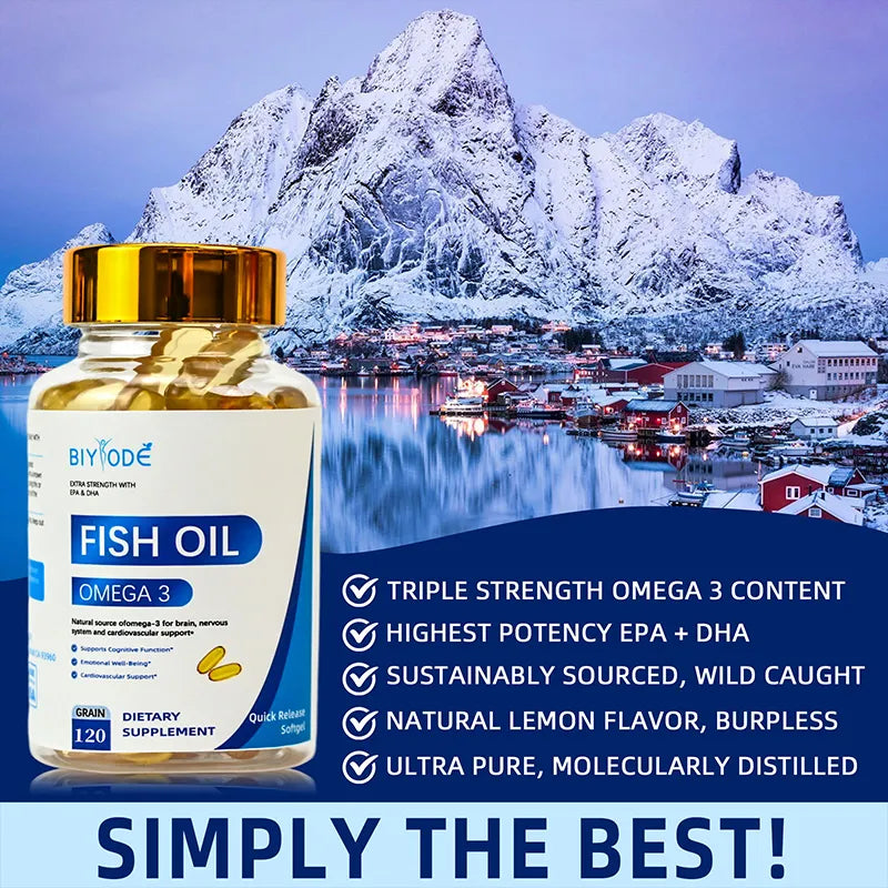 Biyode Fish Oil Omega 3 Softgel Quick Release