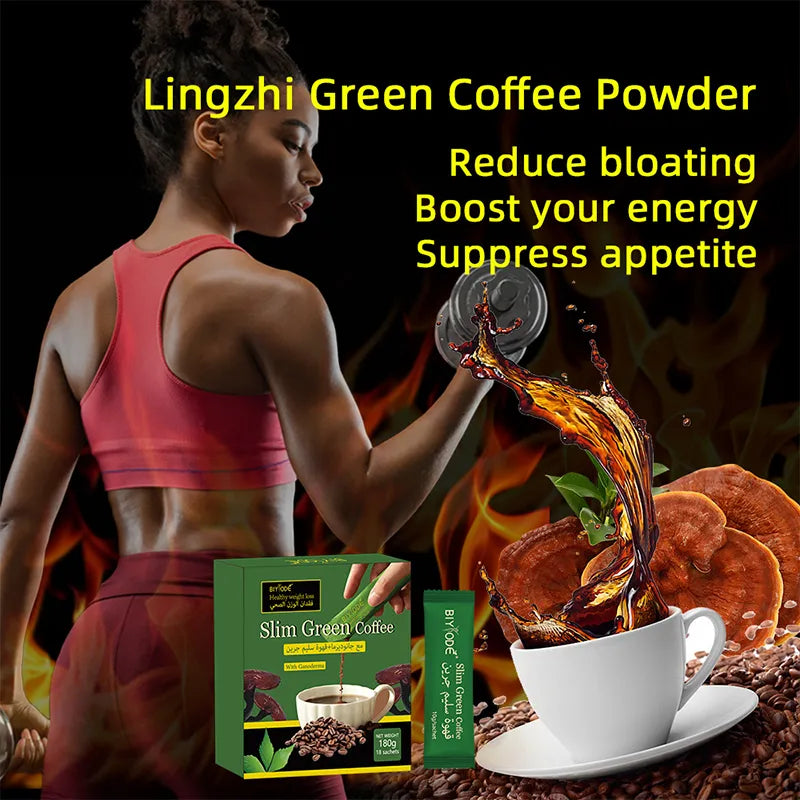 Biyode Lingzhi Green Coffee Powder 10g Supplement