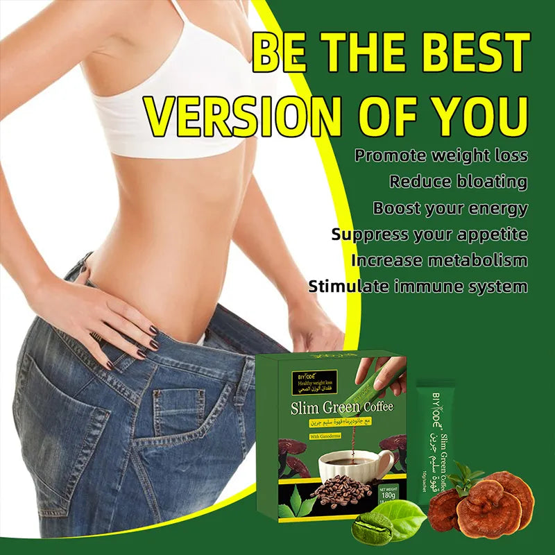 Biyode Lingzhi Green Coffee Powder 10g Supplement