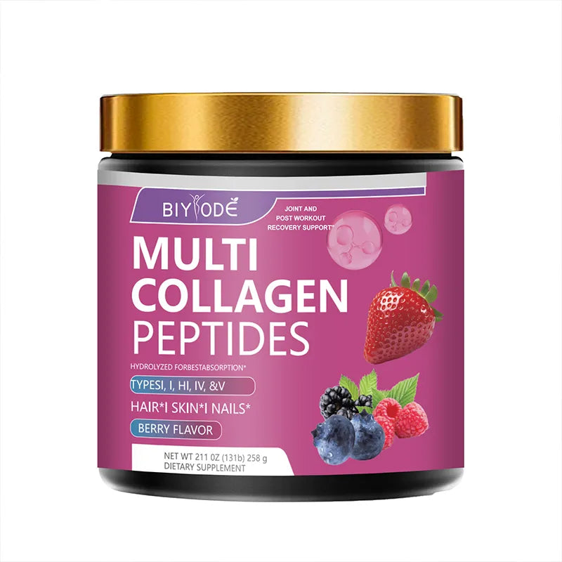 Biyode Multi Collagen Peptides Powder 258g Workout Recovery Support