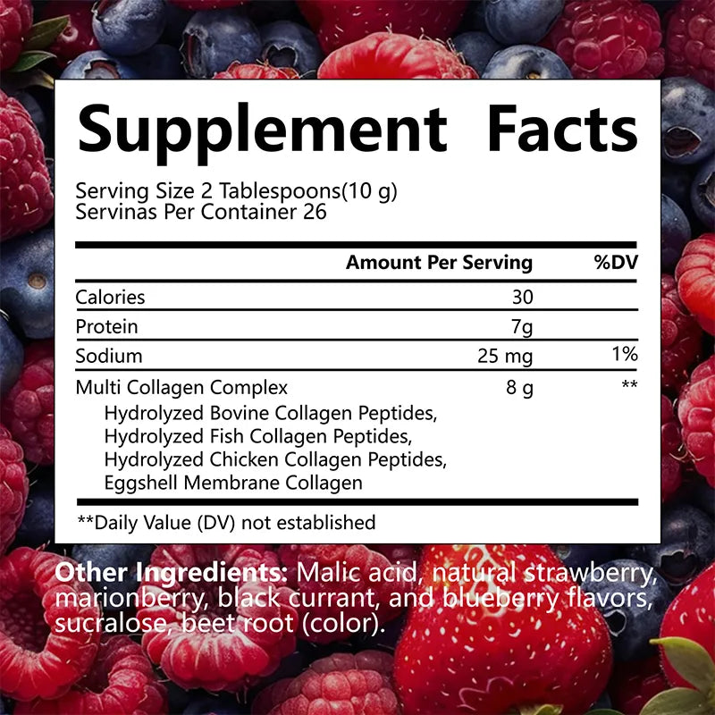 Biyode Multi Collagen Peptides Powder 258g Workout Recovery Support