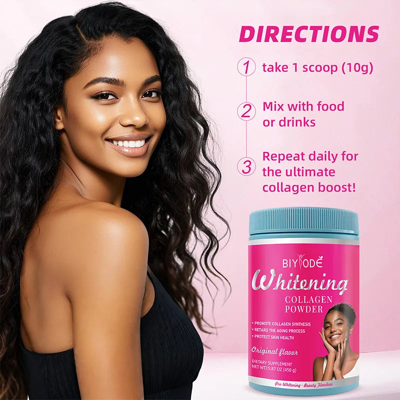 Biyode Whitening Collagen Powder 450g For Skin Health