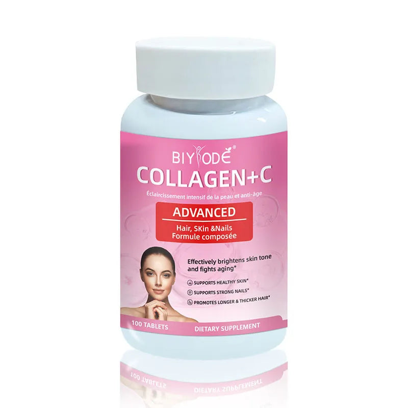 Collagen Vitamin C Tablets Dietary Supplements