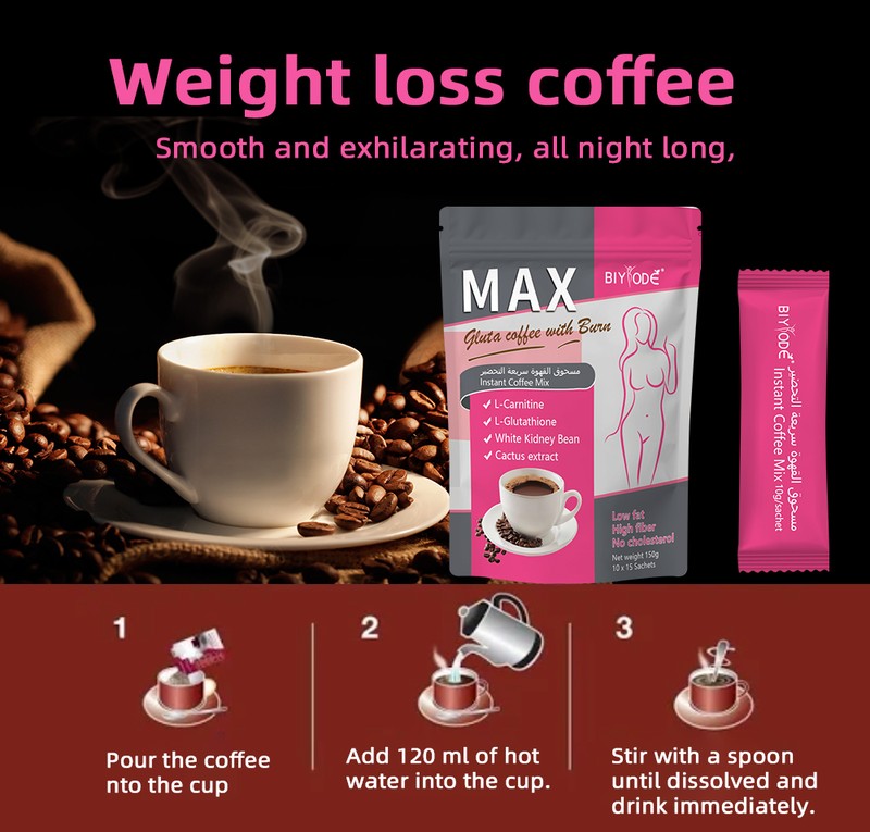 BIYODE MAX Weight Management Coffee with L-Carnitine & White Kidney Bean – 15 Sachets