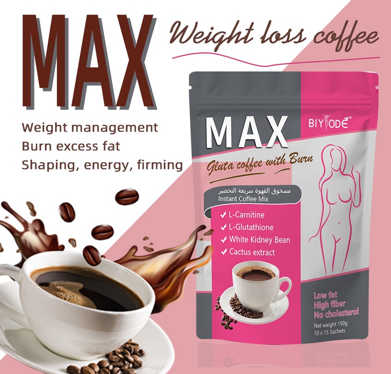 BIYODE MAX Weight Management Coffee with L-Carnitine & White Kidney Bean – 15 Sachets