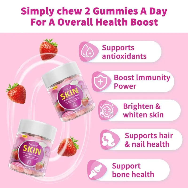 Premium Skin Brightening Gummies | Glutathione Beauty Supplement for Radiant Skin