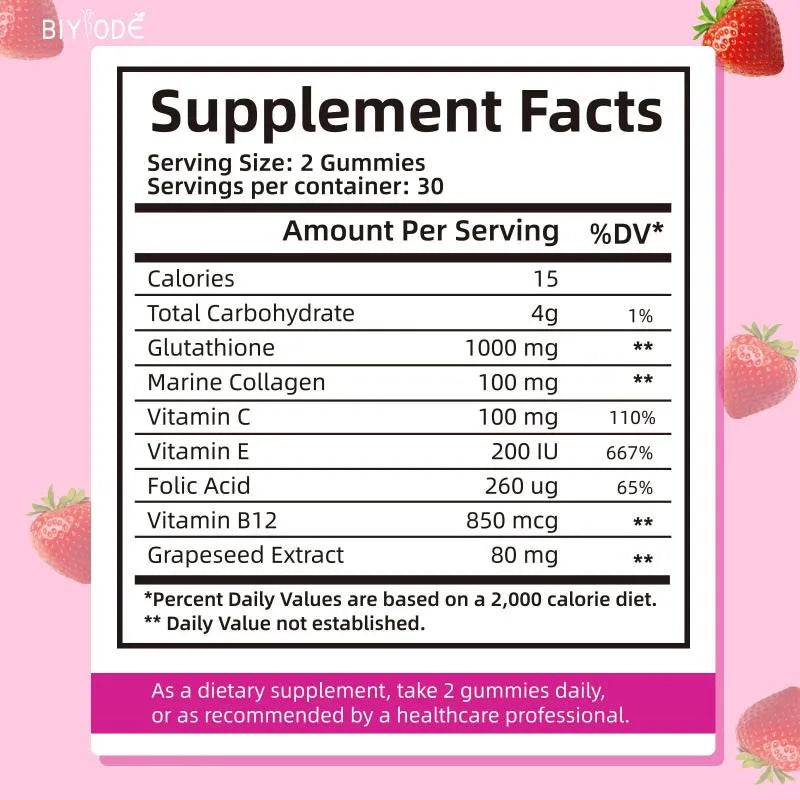 Premium Skin Brightening Gummies | Glutathione Beauty Supplement for Radiant Skin
