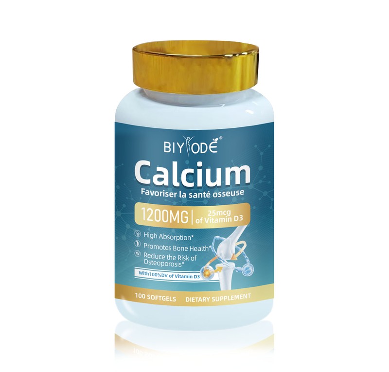 BIYODE Calcium 1200 mg with Vitamin D3 100 softgels