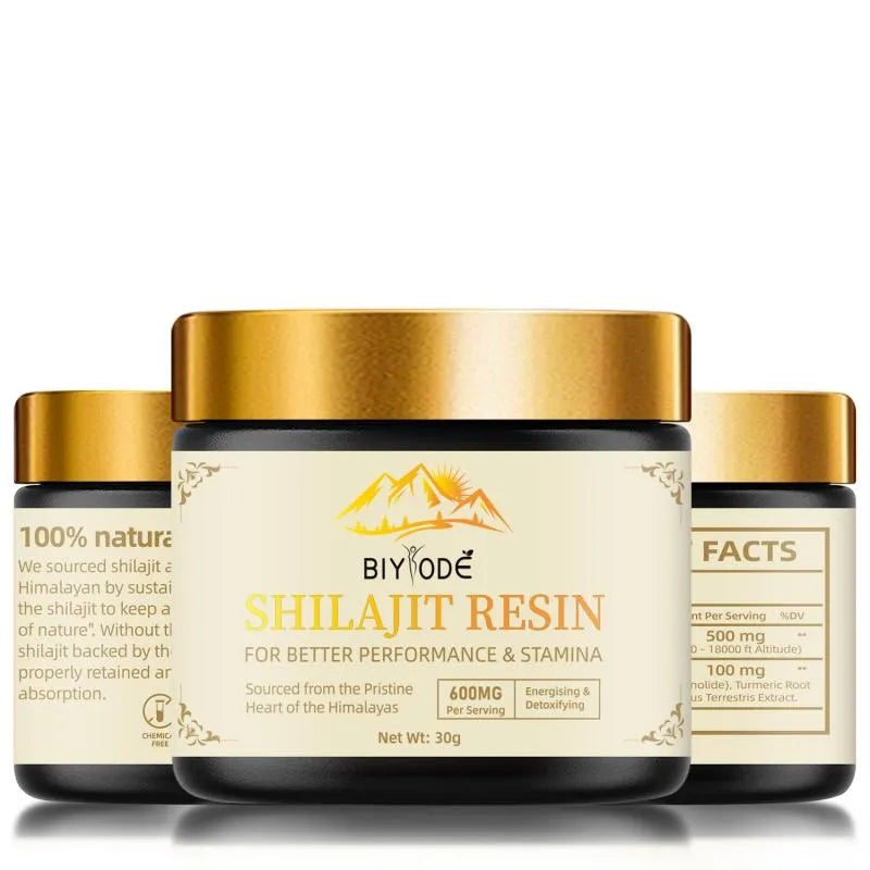 Shilajit Paste (Gold Lid Upgraded Version) | High-purity Himalayan mineral essence | Daily vitality supplement