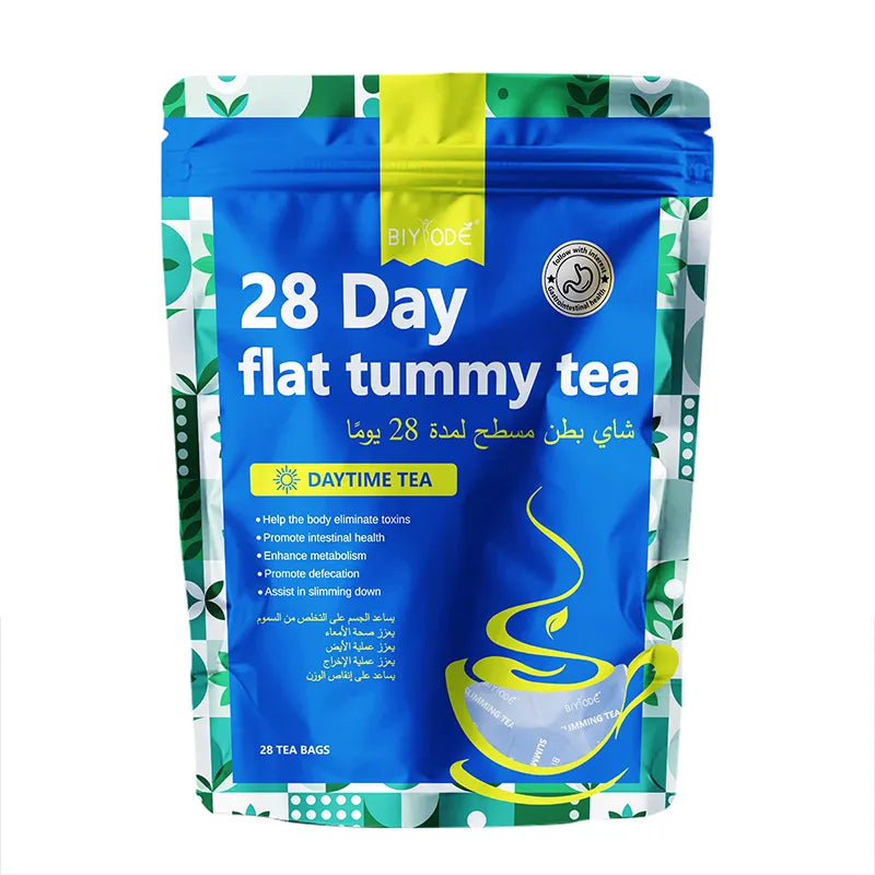 Biyode 28 Day Flat Tummy Tea 28 Tea Bags Promote Defecation