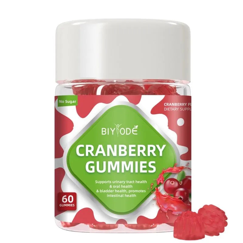 Cranberry Gummies, Natural Cranberry Supplement for Urinary Tract & Bladder Health, Daily Chewable Vitamins for Women