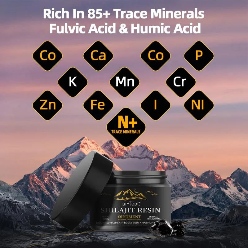 Pure Himalayan Shilajit Resin 50g – Support Energy, Focus & Recovery