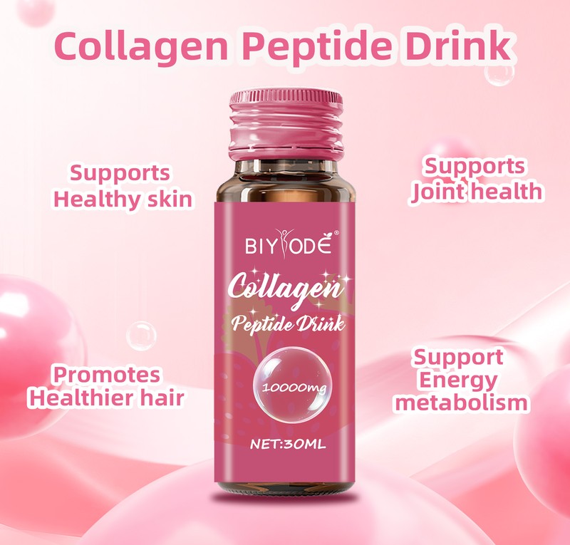 BIYODE Collagen Peptide Beauty Drink 10,000 mg – 8 × 30 mL