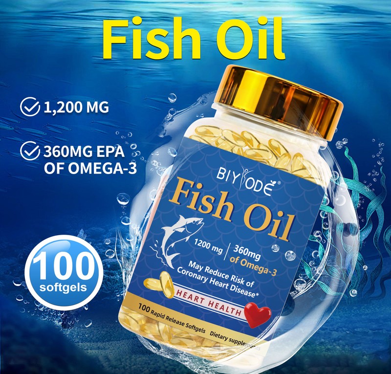 BIYODE 1200 mg fish oil with 360 mg Omega-3