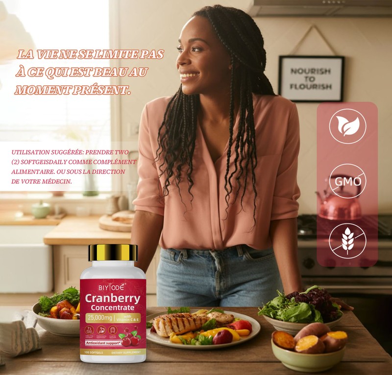 BIYODE cranberry urinary tract support 100 softgels