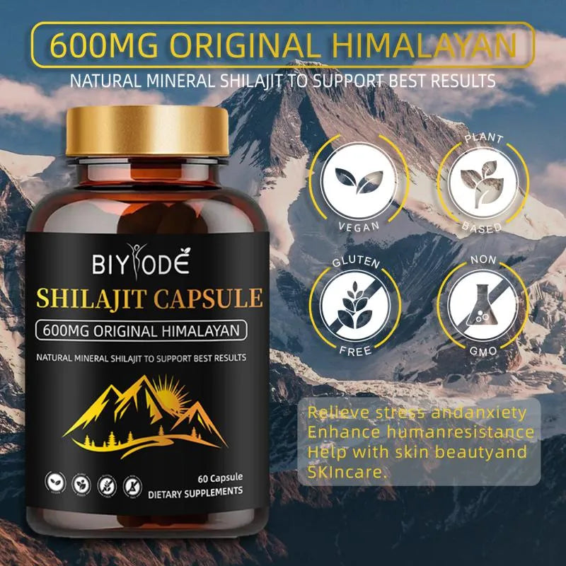 Shilajit AG 8-in-1 Advanced Herbal Blend Capsules for Daily Wellness