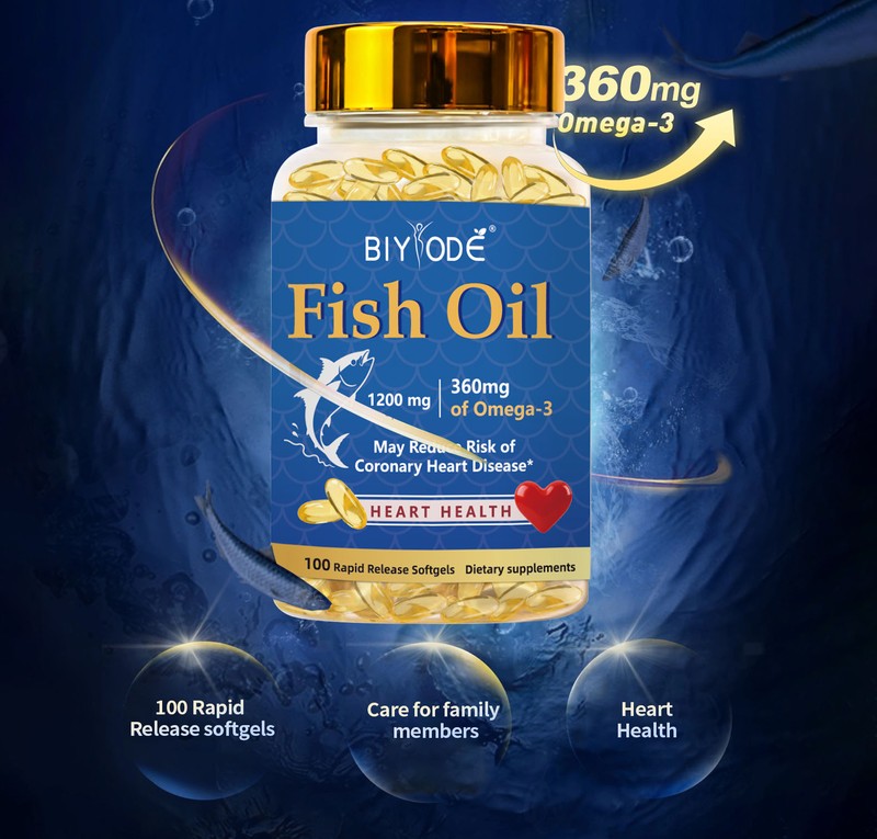 BIYODE fish oil rapid release softgel supplement
