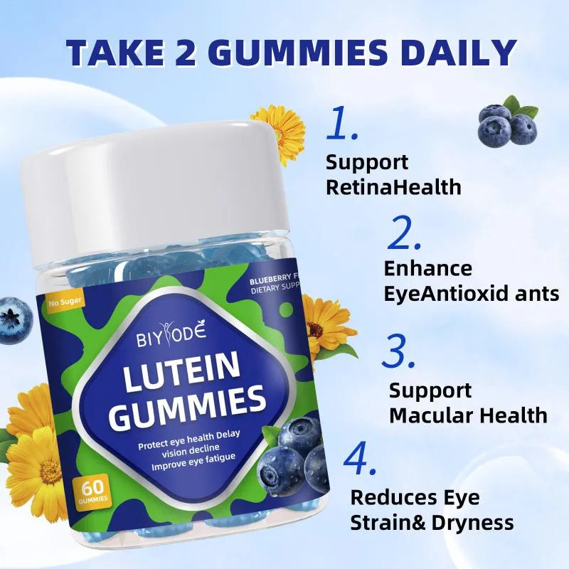 Delicious Lutein Gummies for Clear Vision & Blue Light Defense