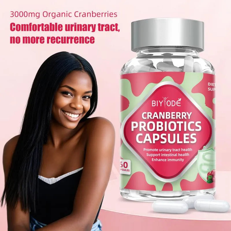 Biyode Cranberry Probiotics Capsules Nutritional Supplements
