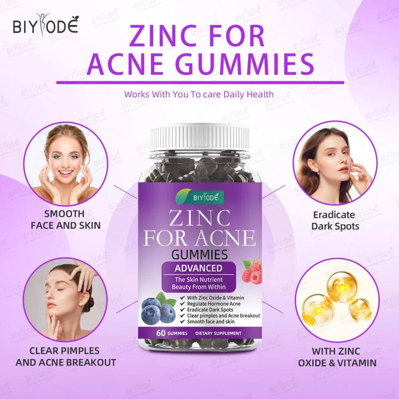 Zinc Gummies | Immune Support & Daily Wellness Supplement | 60 Gummies