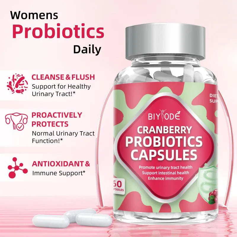 Biyode Cranberry Probiotics Capsules Nutritional Supplements