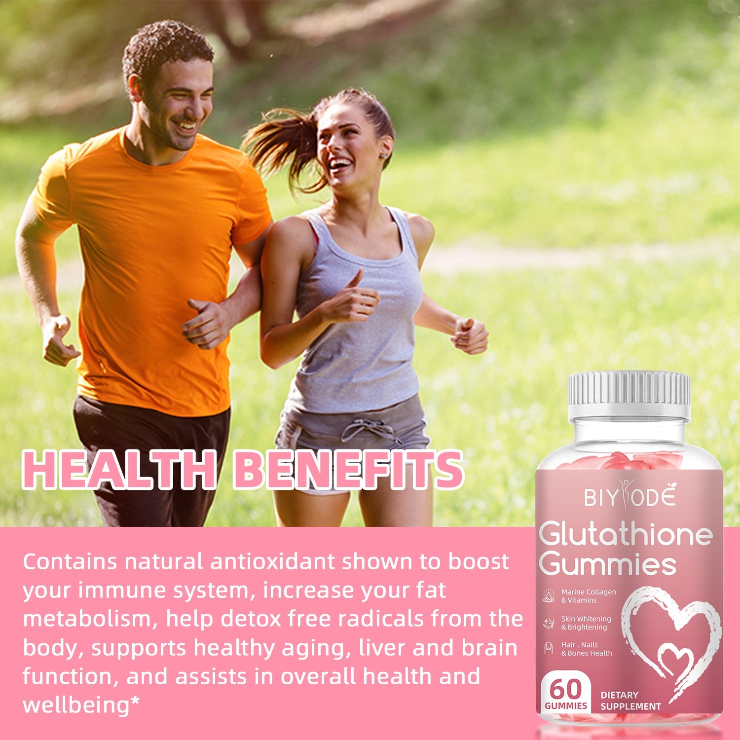 BIYODE Glutathione Skin Care - Skin Brightening Anti-Aging Collagen