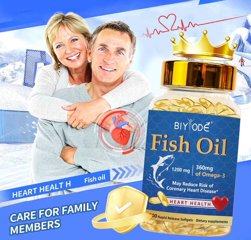 BIYODE Fish Oil 1200 mg 100 rapid release softgels