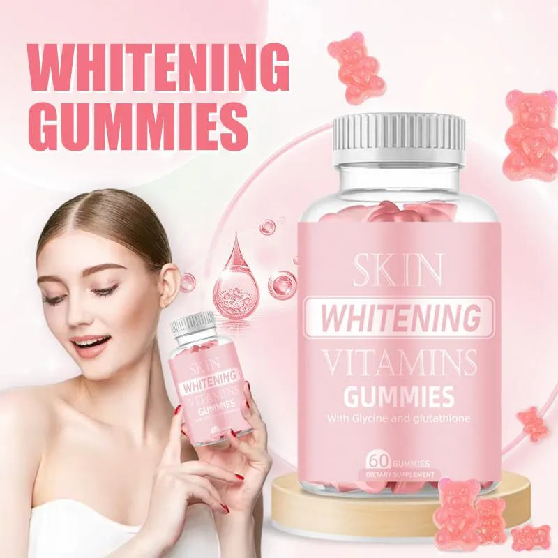 Glutathione Skin Whitening Gummies with Glycine – Anti-Aging & Beauty Support