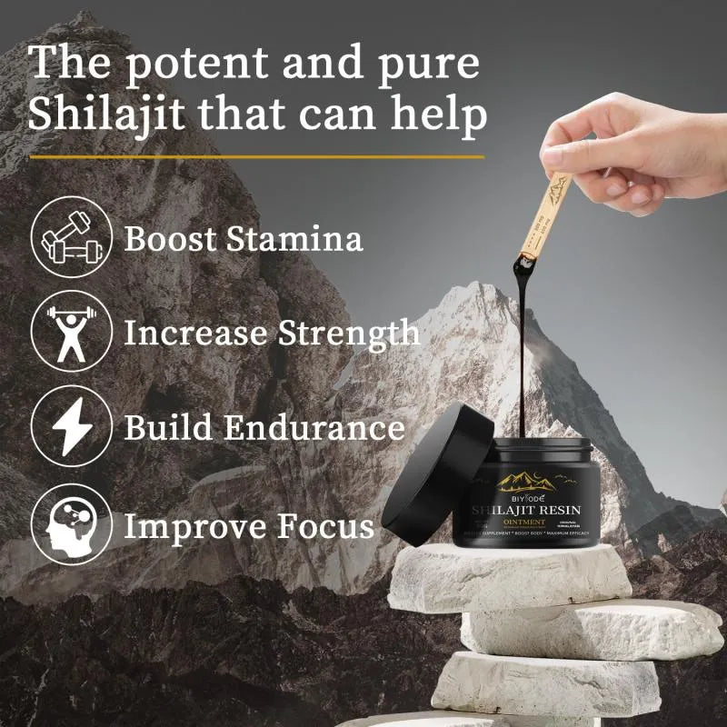 Pure Himalayan Shilajit Resin 50g – Support Energy, Focus & Recovery