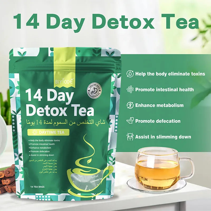BIYODE 14 Day Detox Tea 3g Tea Enhance Metabolism