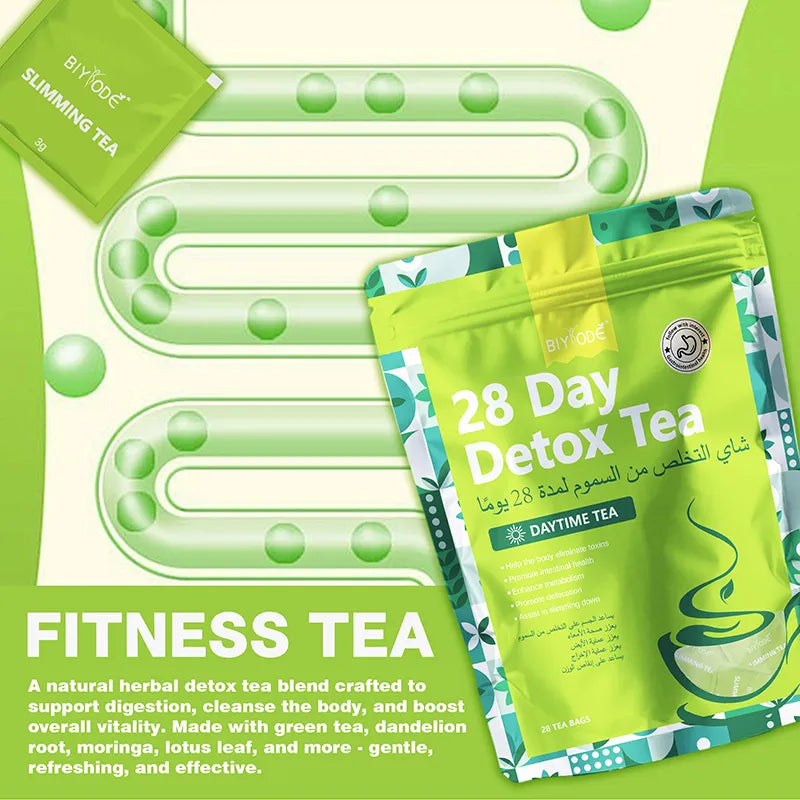 Biyode 28 Day Detox Tea Natural Tea For Defecation