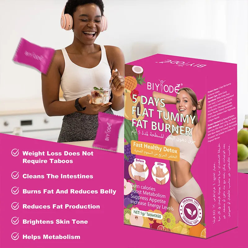 Biyode 5 Days Flat Tummy 60 Tablets Dietary Supplement