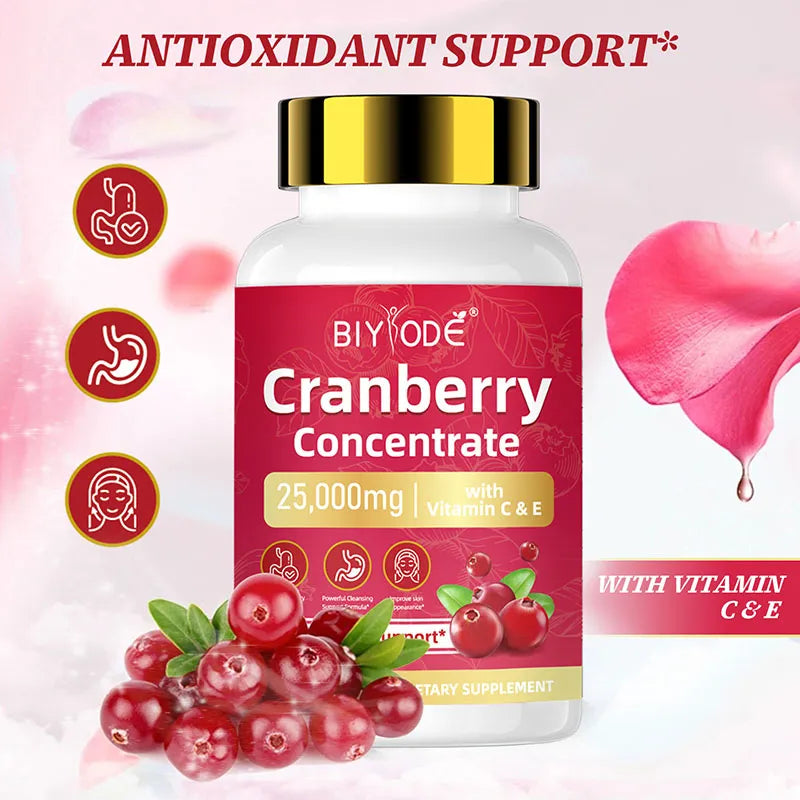 Biyode Cranberry Concentrate Softgels For Antioxidant Support