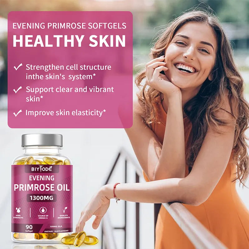 Biyode Evening Peimrose Oil 90 Softgel For Healthy Skin