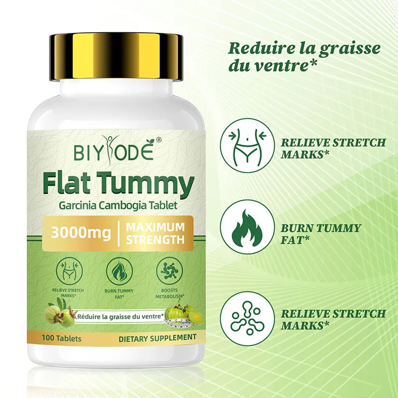 Biyode Flat Tummy Tablets Garcinia Cambogia Tablet Supplements