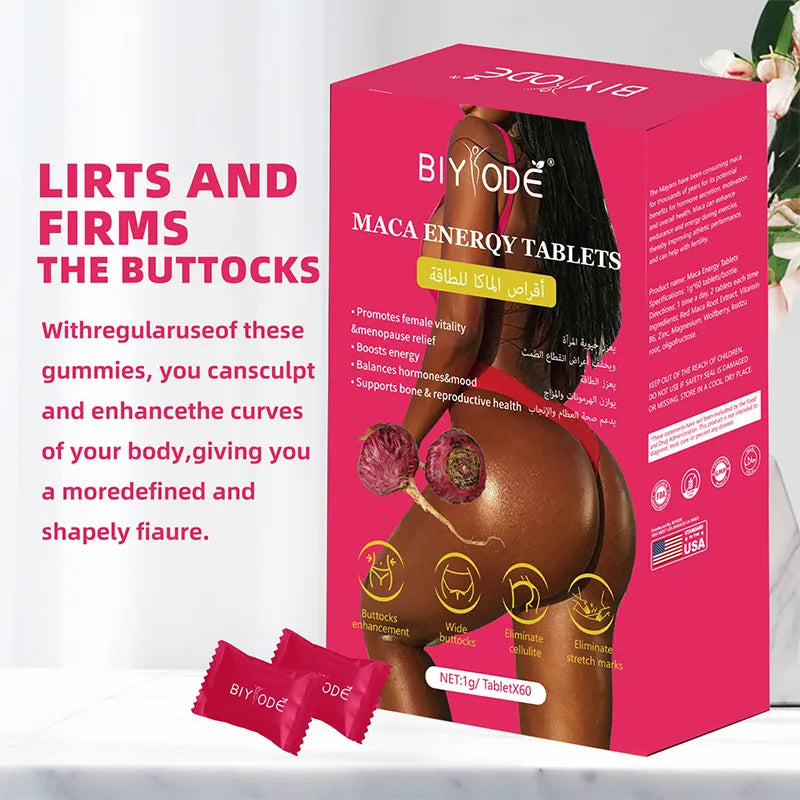 Biyode Maca Tablets For Butt Nutrition Supplement