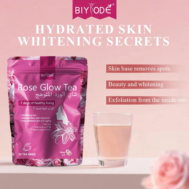 Biyode Rose Glow Tea Skin Whitening Tea Supplement